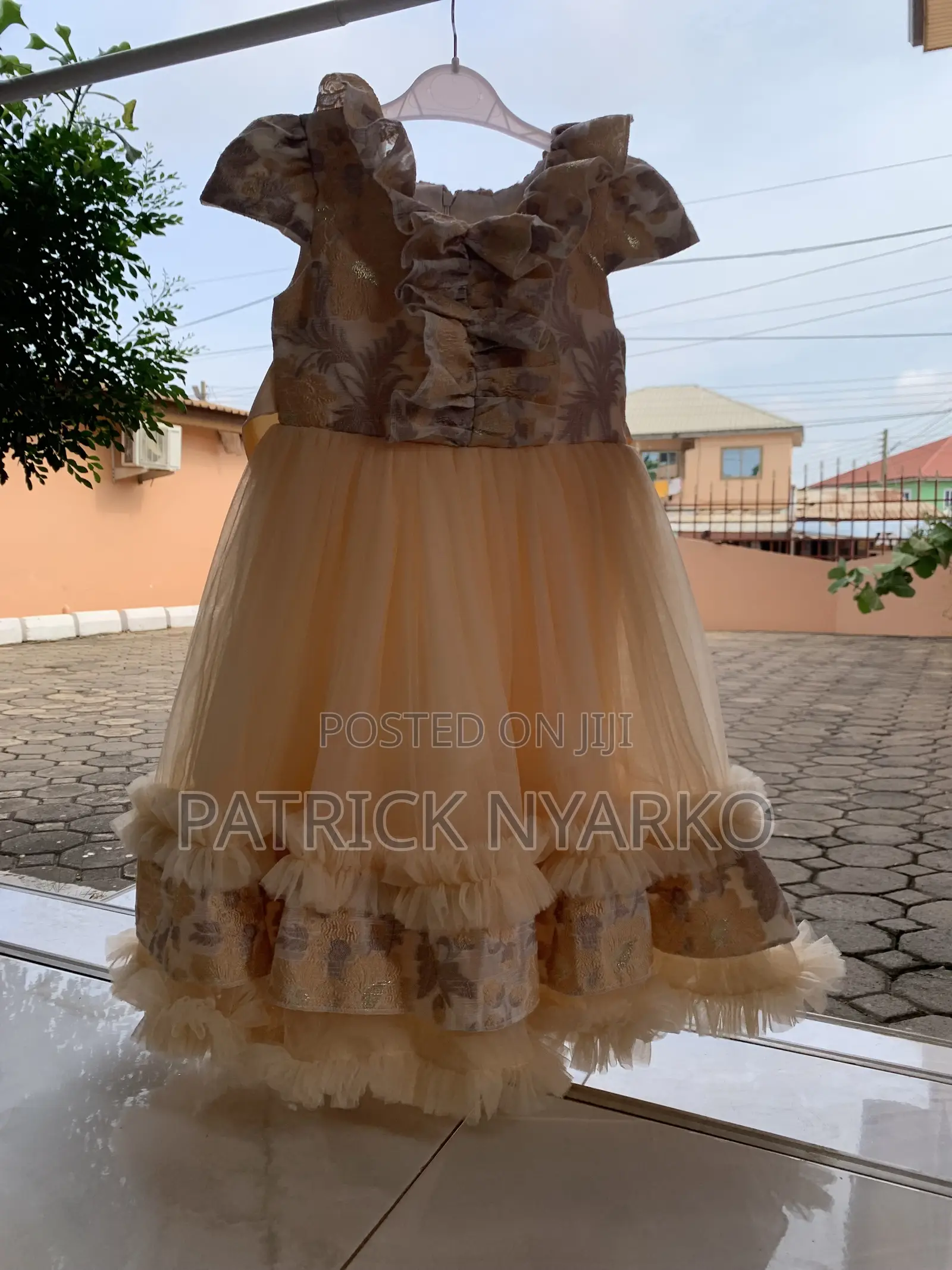 Peach / Champagne / Soft Gold Tone Dolly Dress