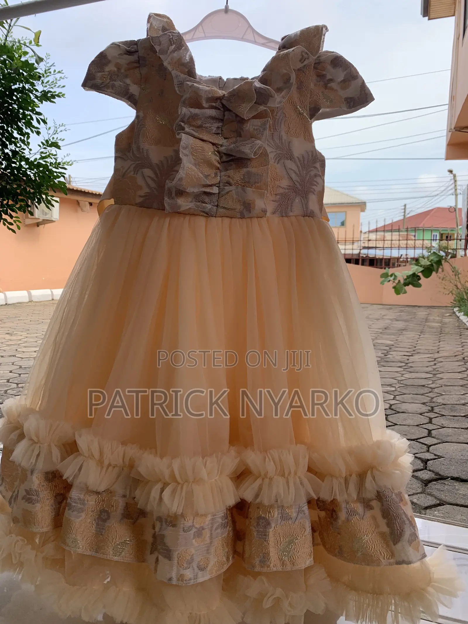 Peach / Champagne / Soft Gold Tone Dolly Dress