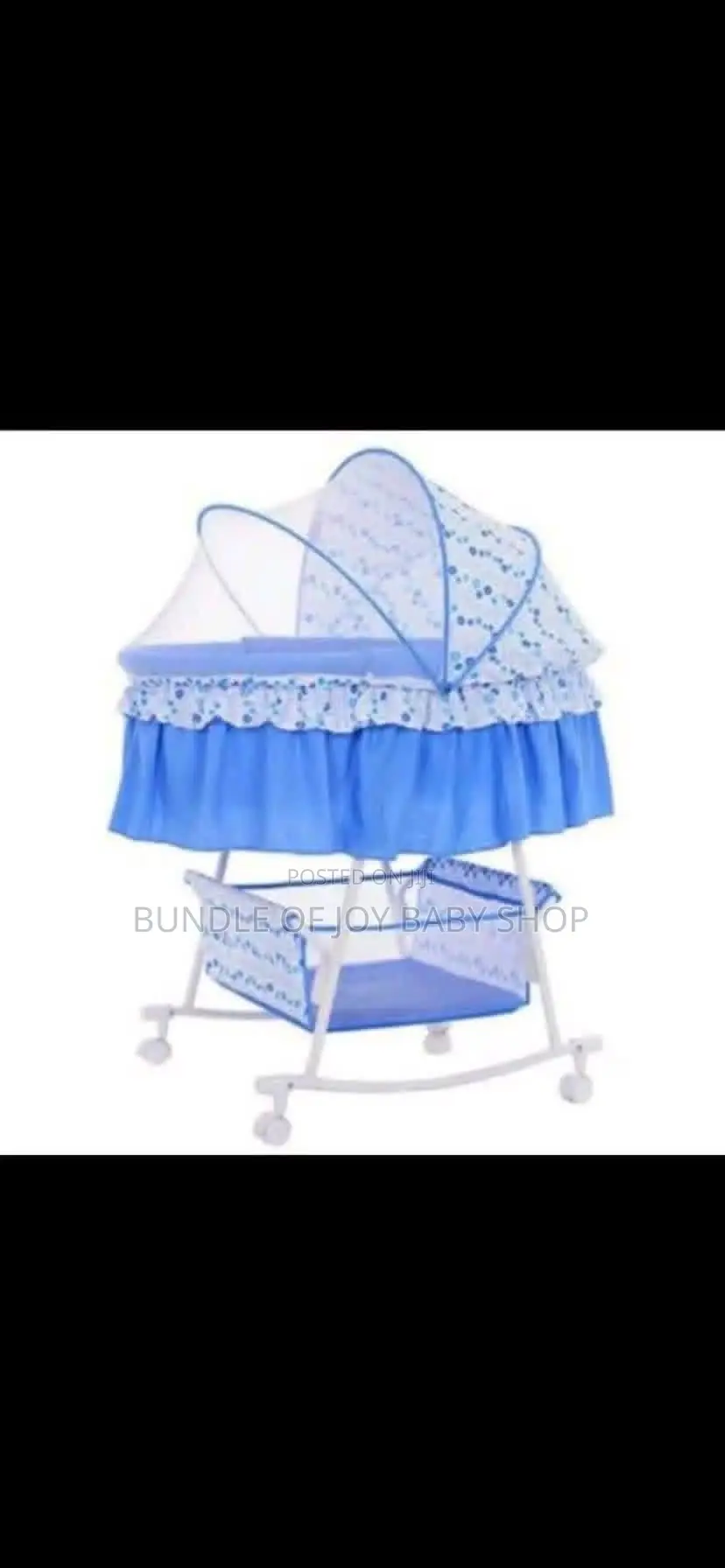 Baby Cradle With Mosquito Net and Storage