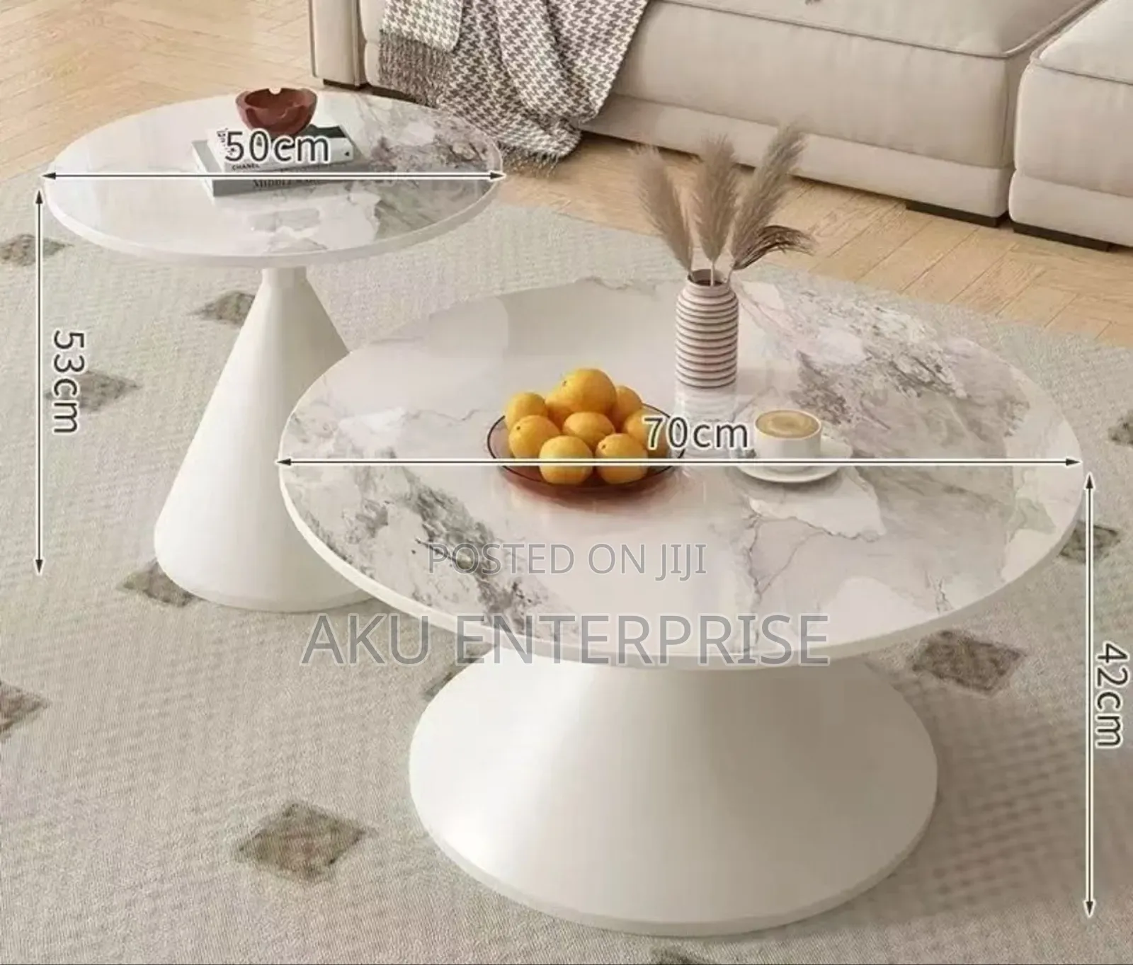 2 in 1 Marble Centre Table Luxury