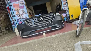 Mazdacx9 2017to2024 Bumper Complete With Foglight Led With Glass Logo