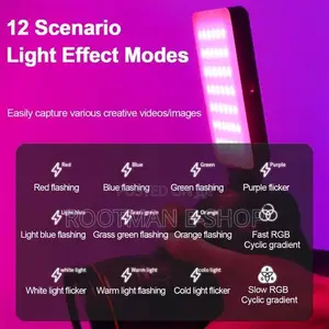 RBG Portable Pocket Camera Light Dimmable Panel Lamp | Full Color