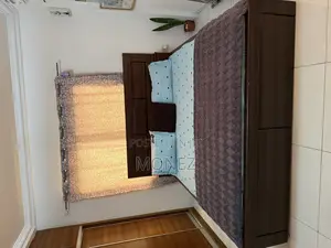 Clean Wooden Bed + Comfortable Mattress for Sale