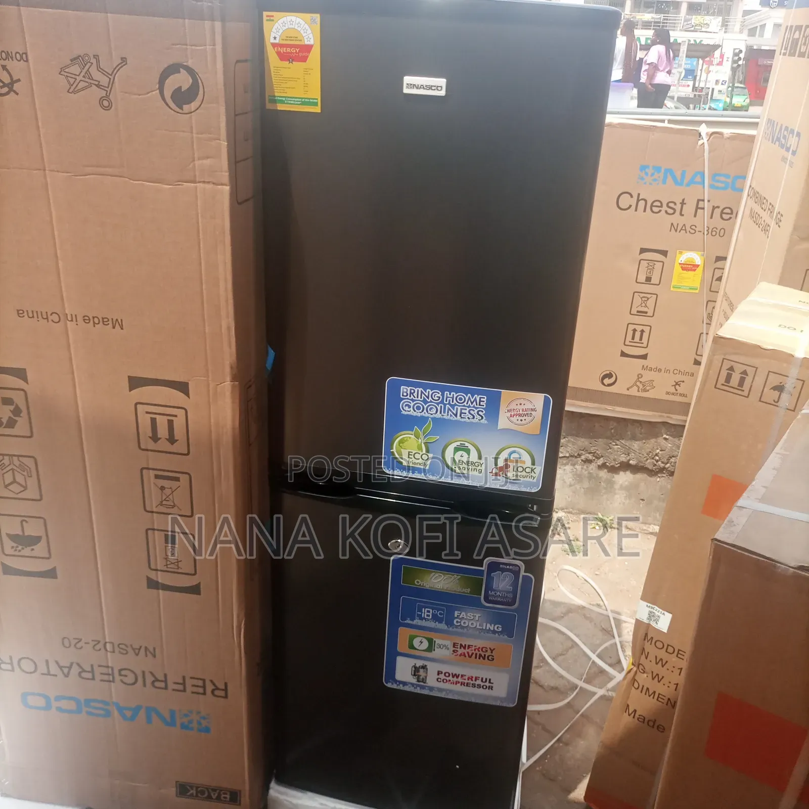 Nasco 142litres Buttom Freezer Refrigerator