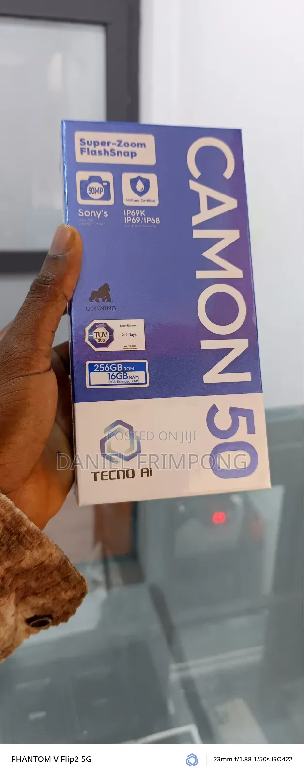 New Tecno Camon 50 256 GB Black