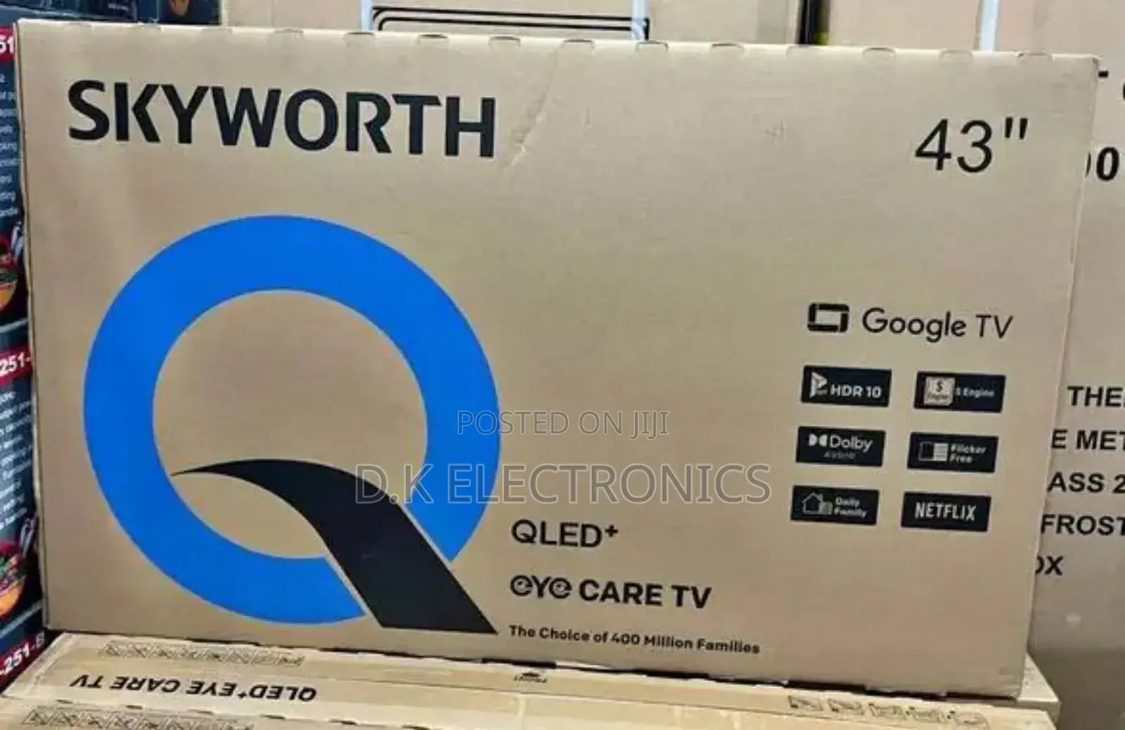 2026 Skyworth 43 Qled+ Google Slim Uhd Television