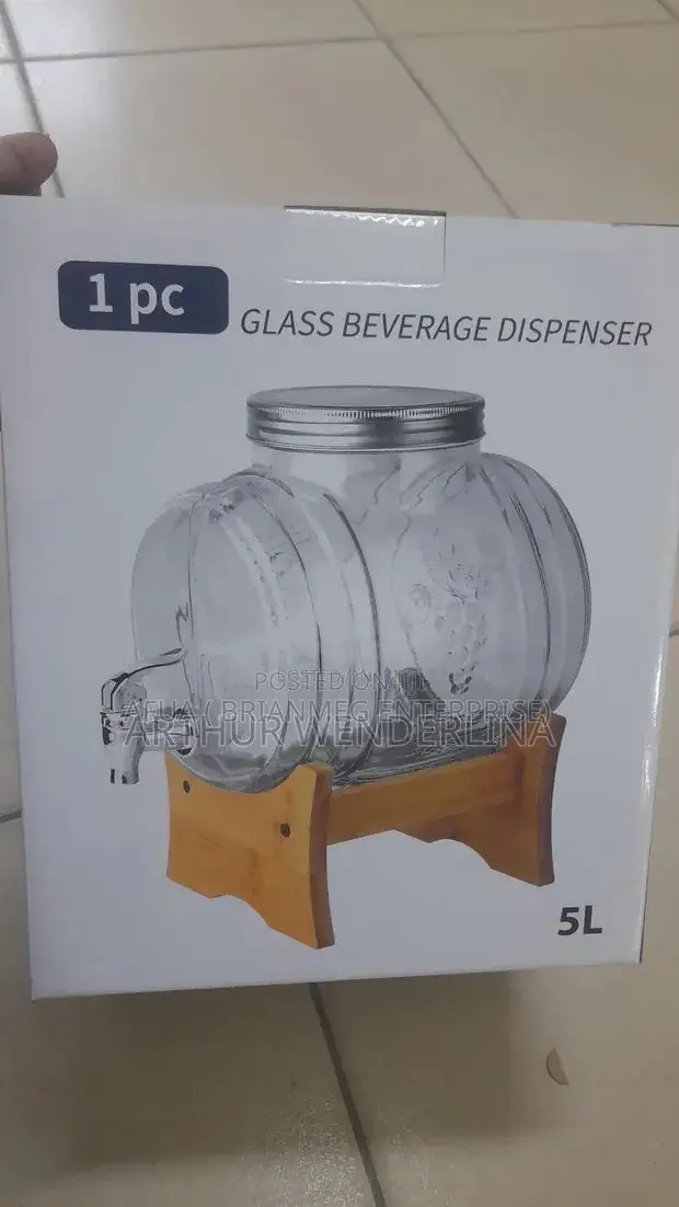 Drum Design 5ls and 8lts Glass Dispenser