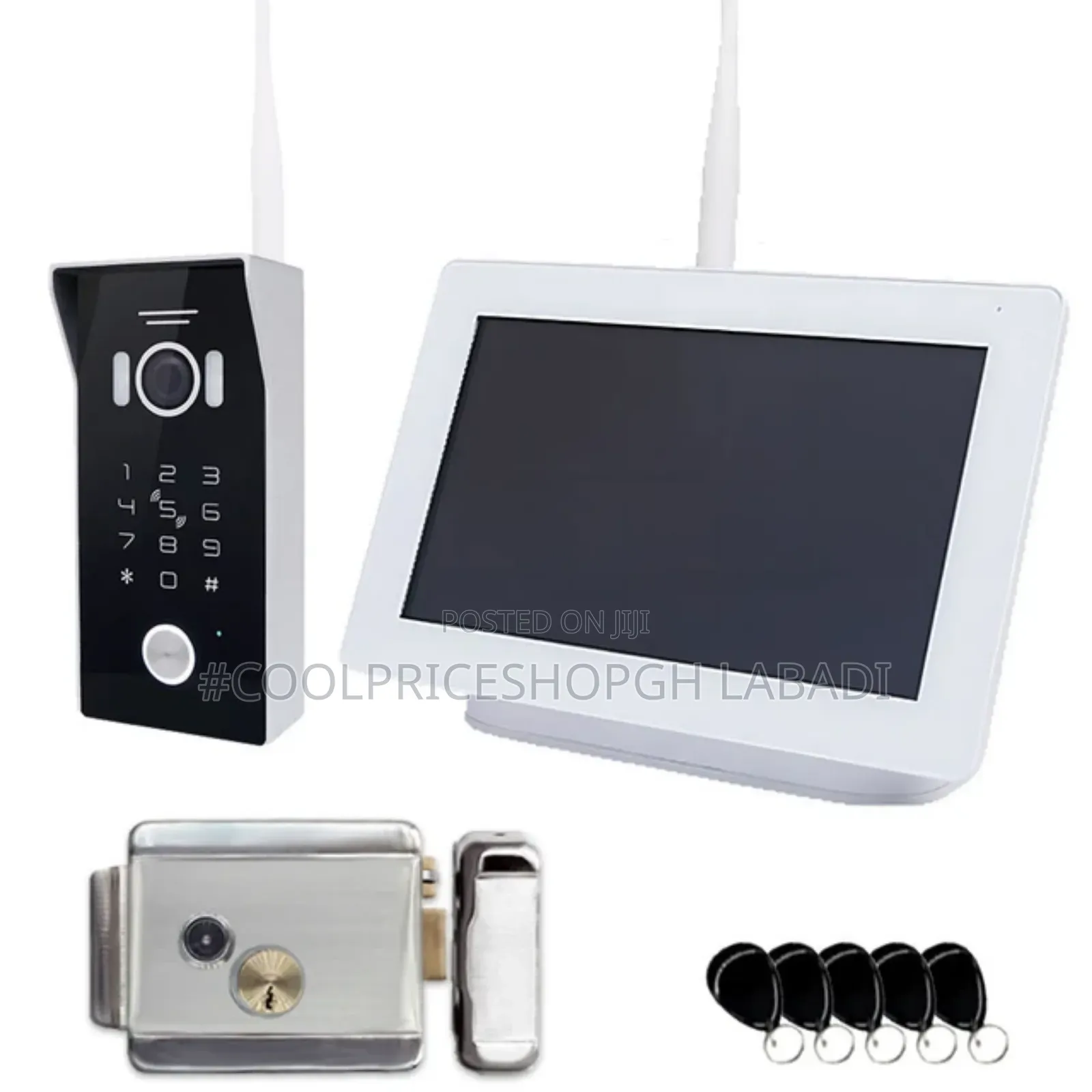 Smart 7 Inch Touch Screen Tuya Wifi Video Doorphone Intercom