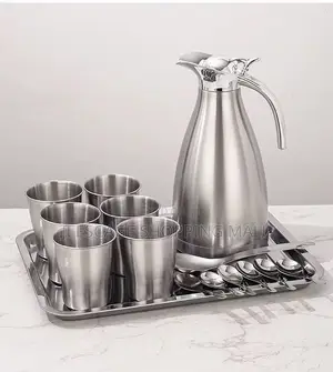 Royal Stainless Steel Food Beverage Serving Set With 6l Dispenser