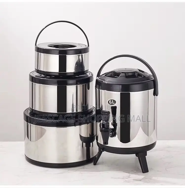Royal Stainless Steel Food Beverage Serving Set With 6l Dispenser