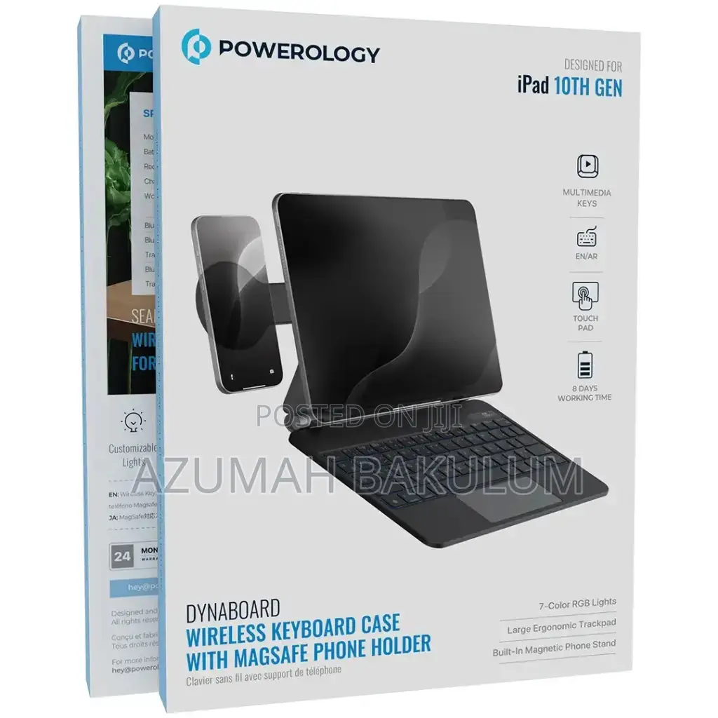 iPad 10th Gen/11(A16,2025)Wireless Keyboard With Magsafe Phoneholder