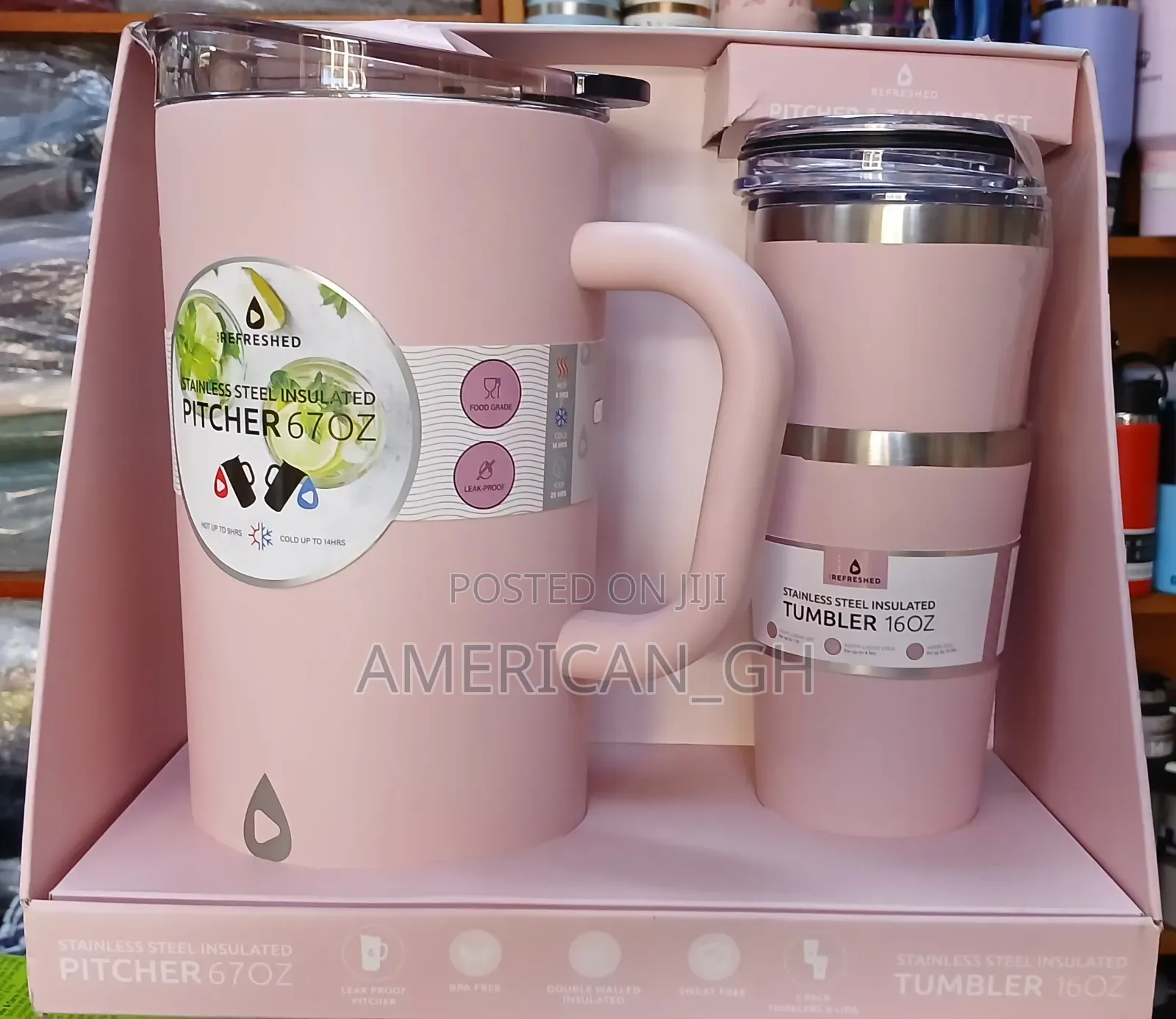 67oz Pitcher 9hrs Hot and 16oz Tumbler 1hr Hot Set