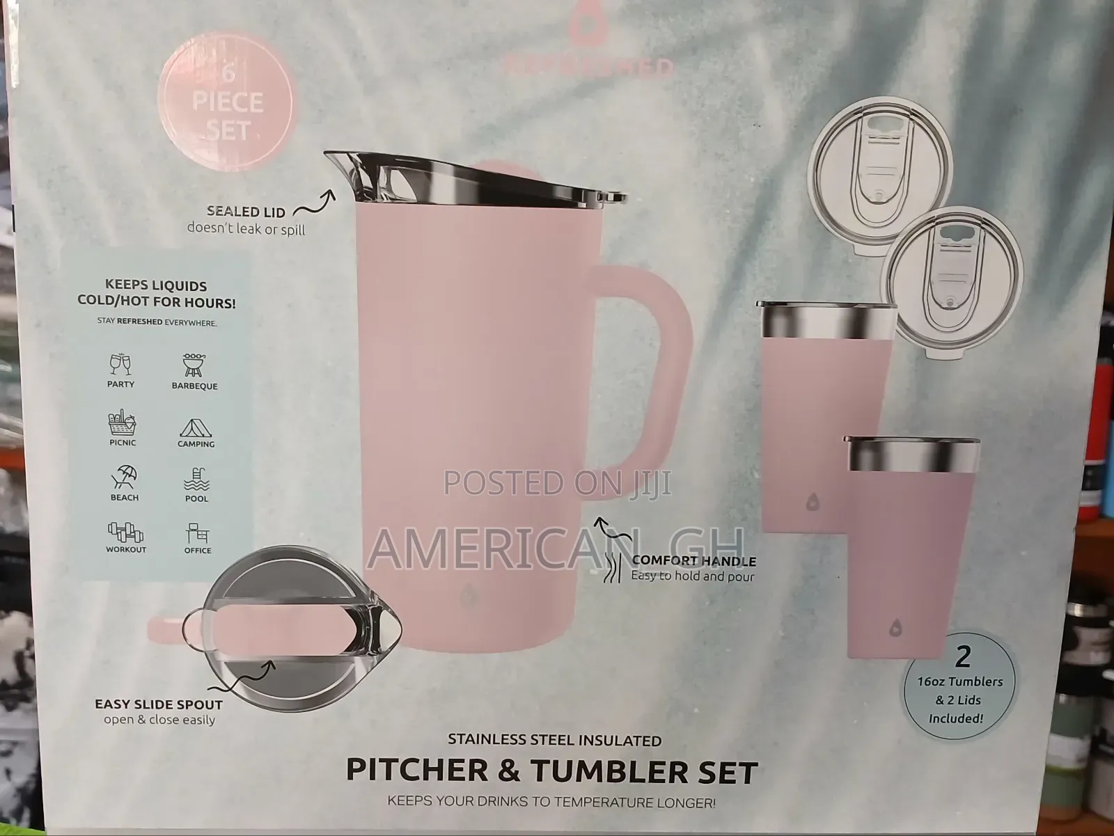 67oz Pitcher 9hrs Hot and 16oz Tumbler 1hr Hot Set