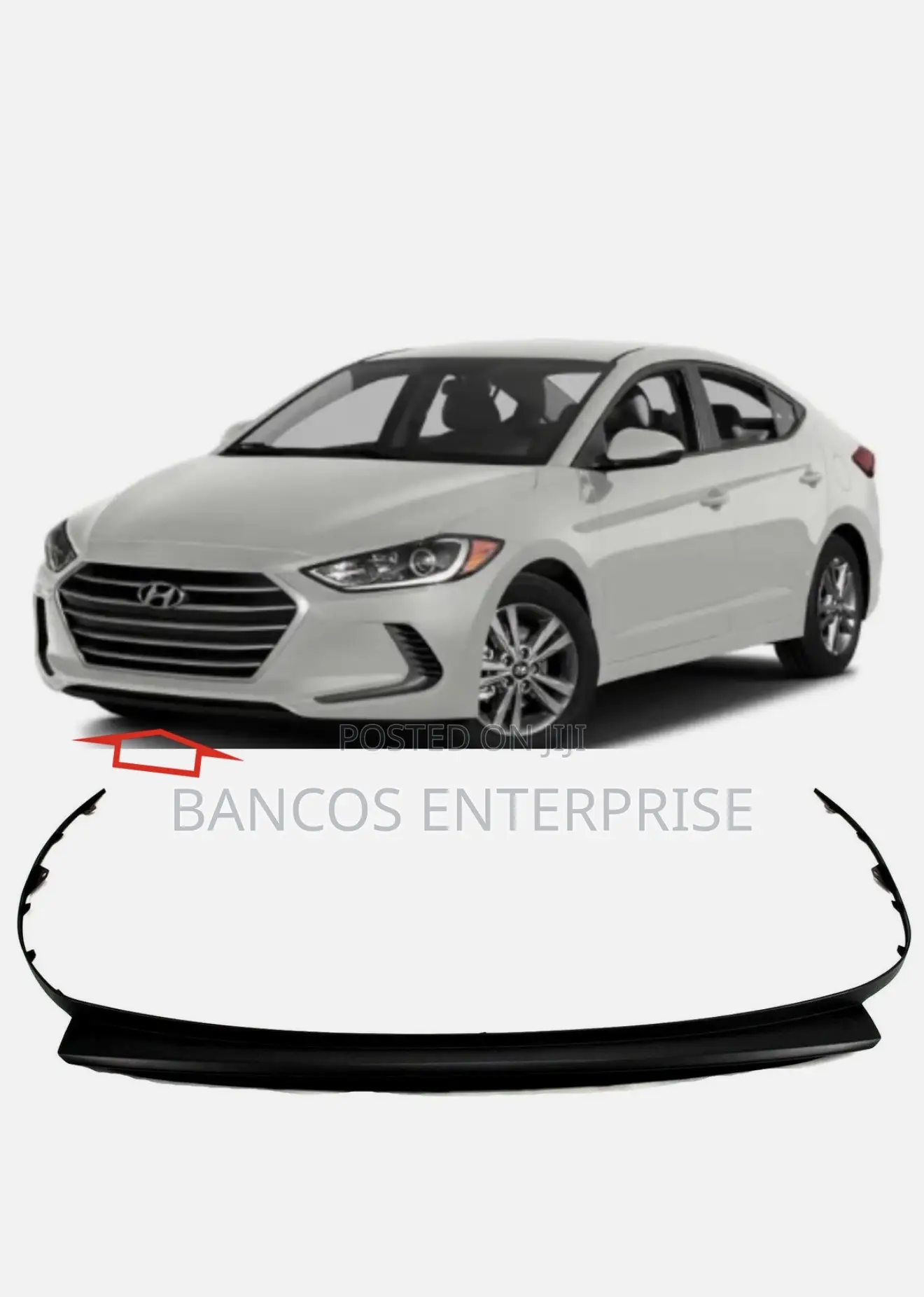 Hyundai Elantra 2017-2018 Grille, Cover, and Bumper Lip