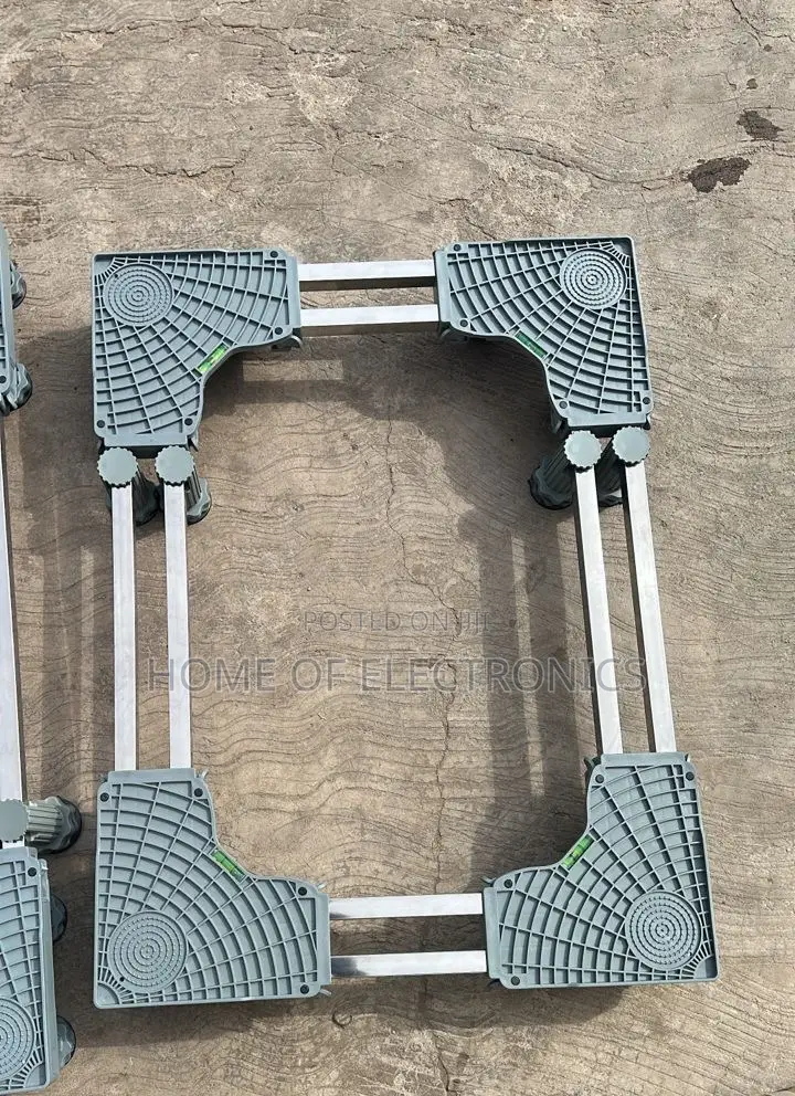 Adjustable Washing Machine Refrigerator Stand With Wheels
