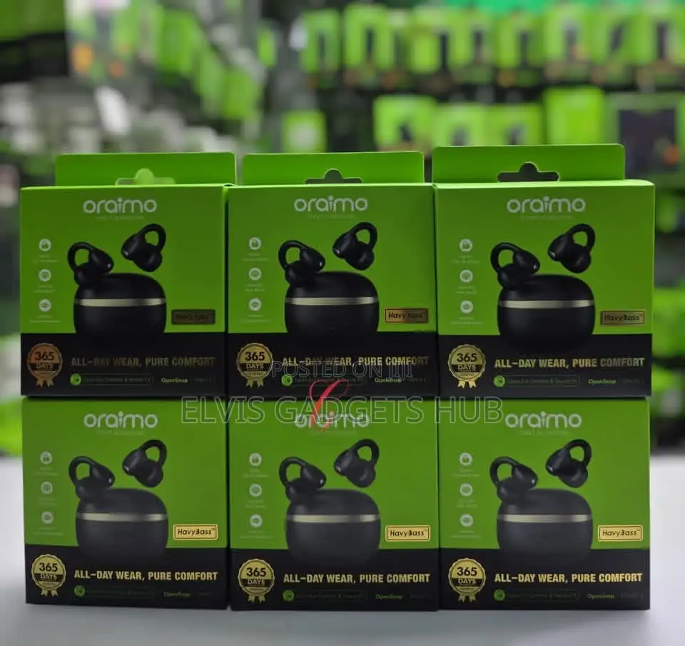 Oraimo Opensnap Clip-on Open-Ear True Wireless Earbuds