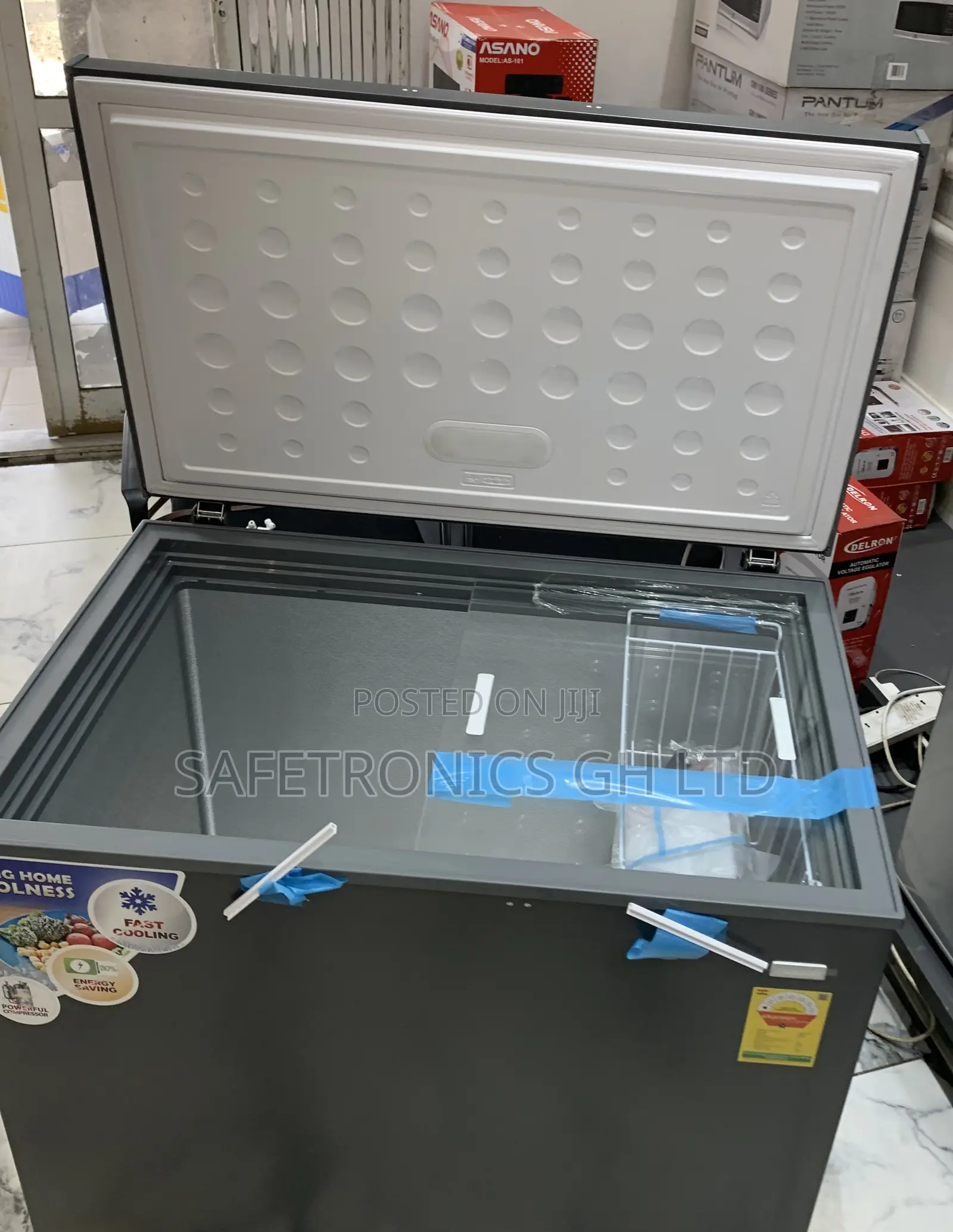 Get Lockable Singledoor Grey 161 Liters Nas-200fl Nasco Freezer