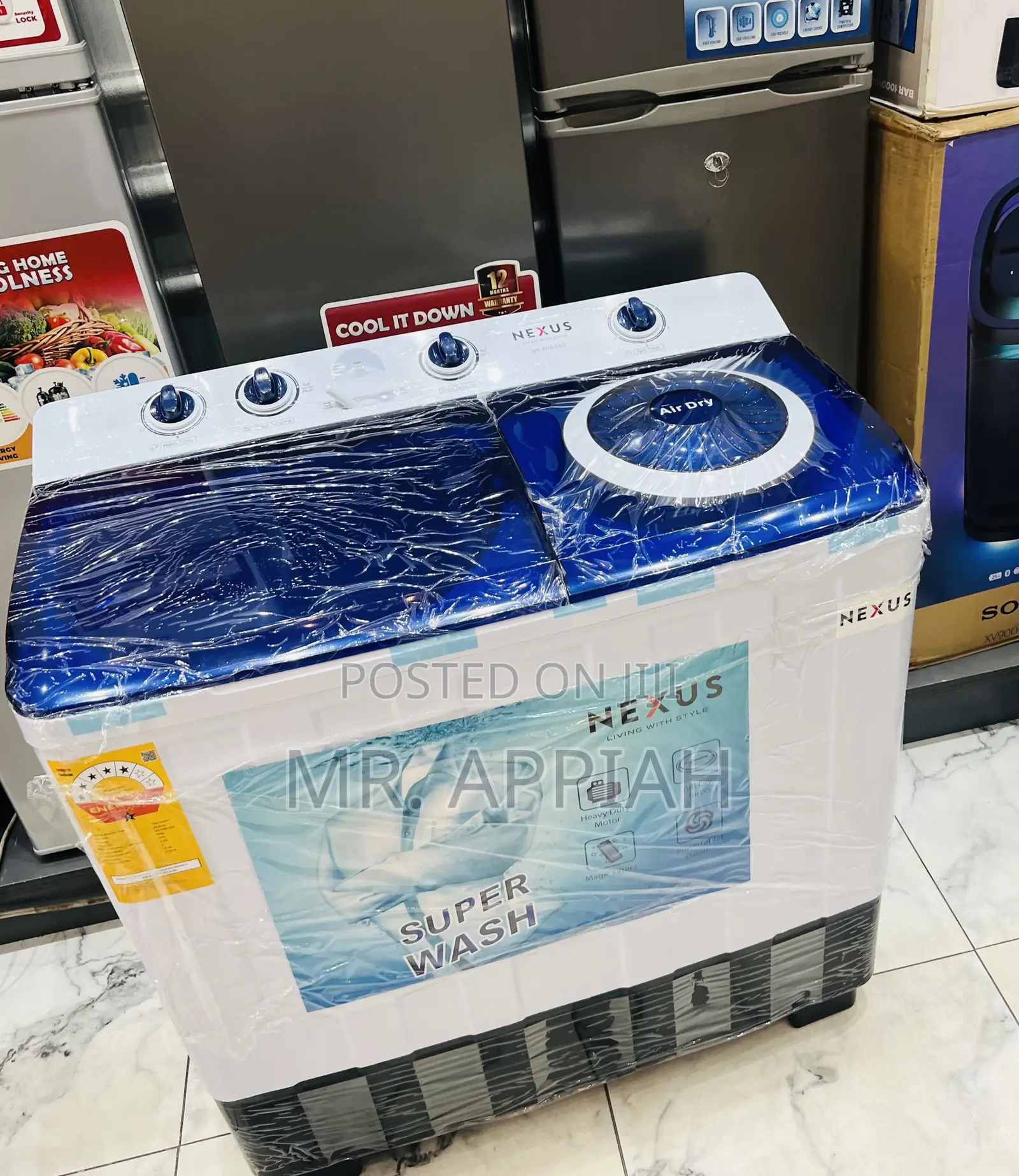 Authentic Nexus 15kg Twin Tub Electric Washing Machine(Plastic Body)