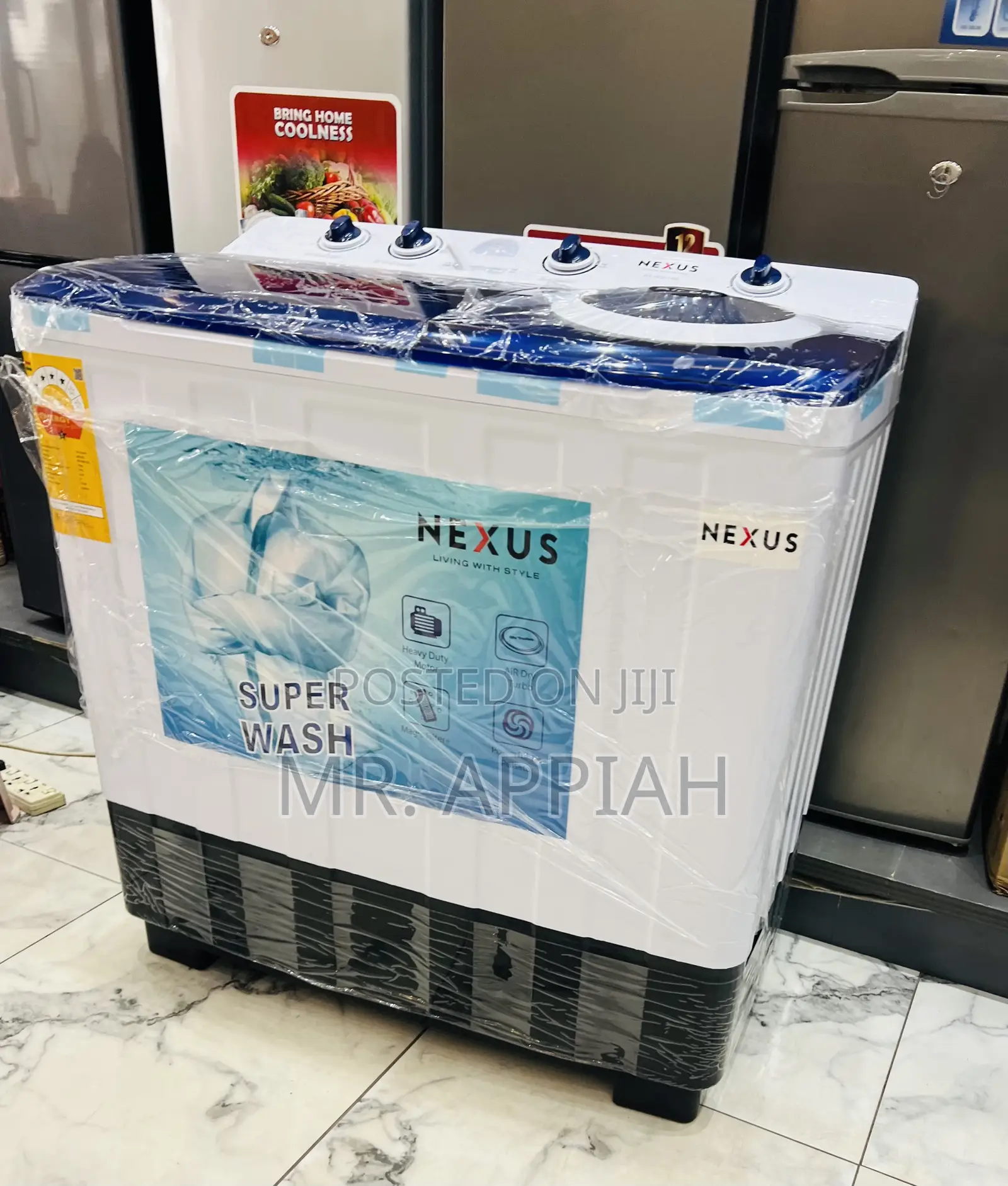 Nexus 15kg Spin Dry Electric Washing Machine(Transparent Lid) 
