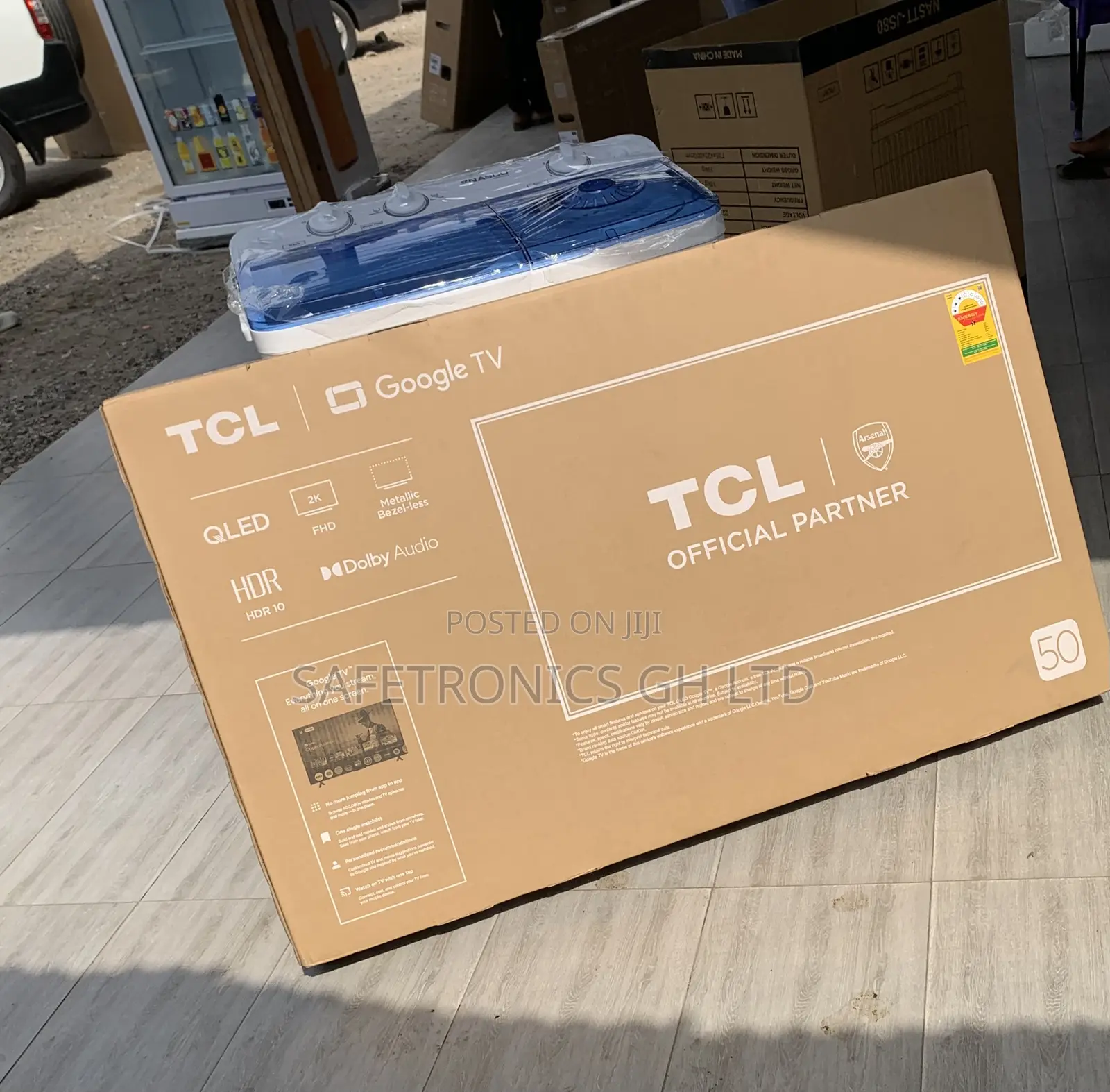 TCL Slim Design 50 Inch Android 50s5k Qled Frameless Tv
