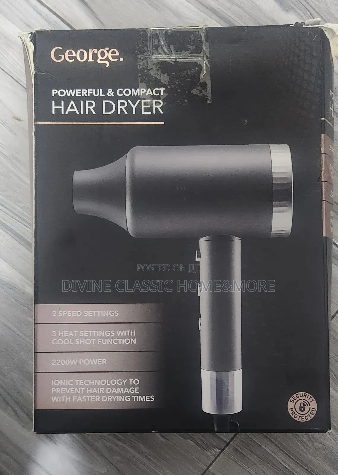 George Powerful Compact Hair Dryer (2200w)