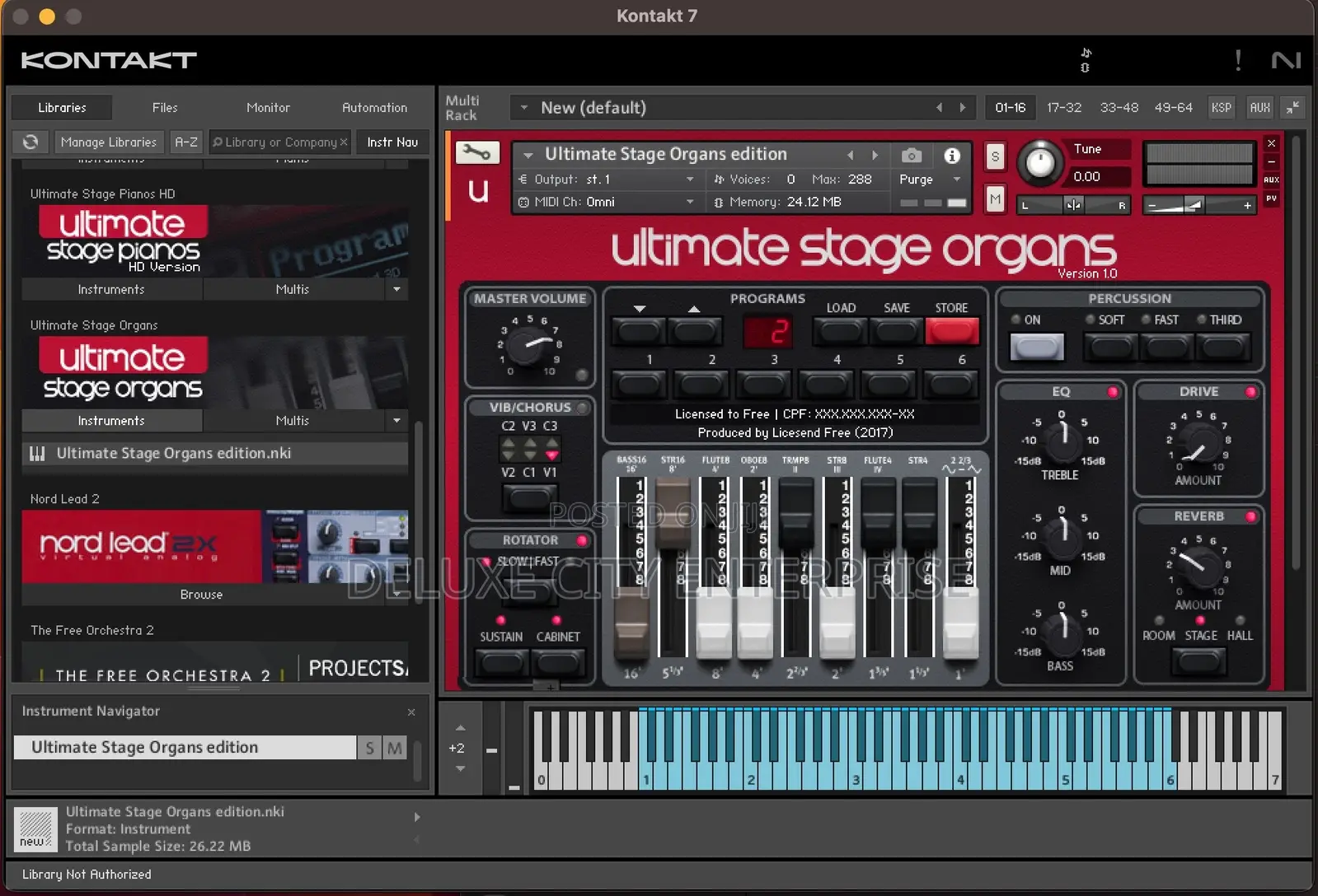 Nord Ultimate Stage Organs Kontakt Library for Win/Mac