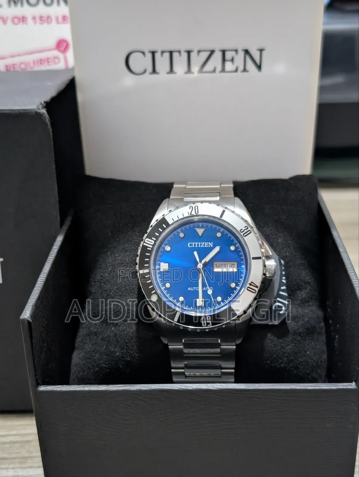 Citizen Sport Automatic Blue Dial Stainless Steel Bracelet Nh7530-52m