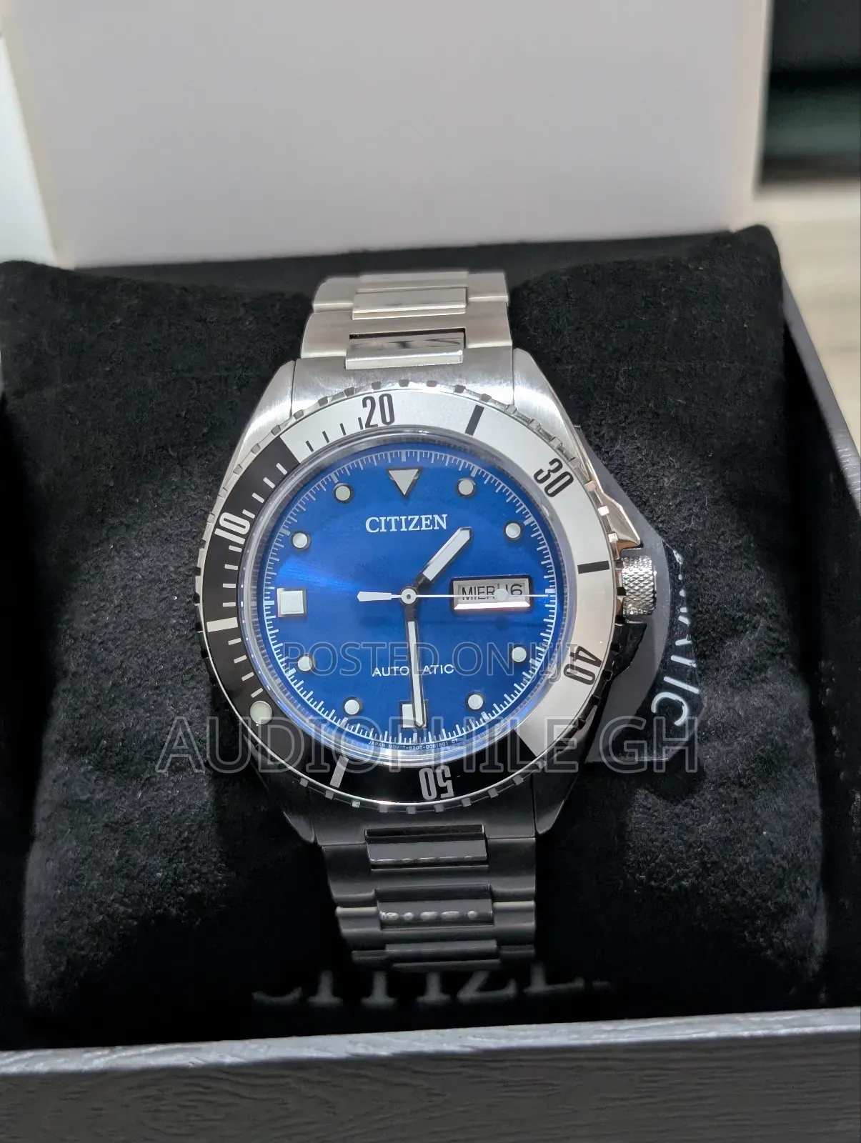 Citizen Sport Automatic Blue Dial Stainless Steel Bracelet Nh7530-52m
