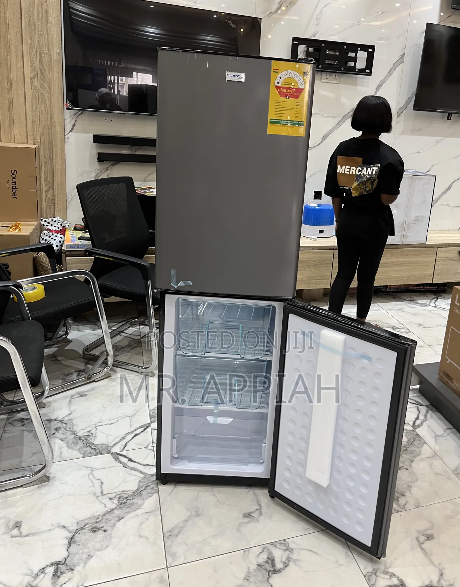 Nasco Bottom Mount Freezer Fridge(Nasd2-20fl) 