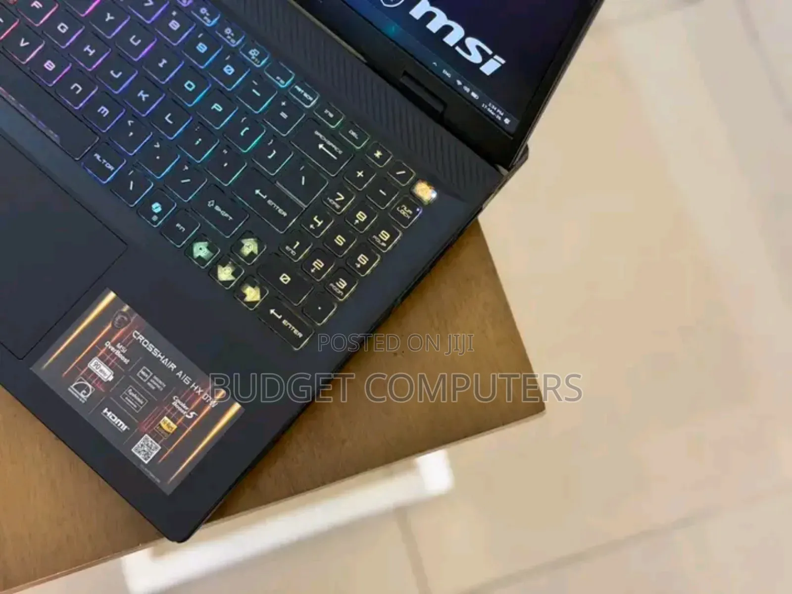 New Laptop MSI Crosshair 15 16GB AMD Ryzen 9 SSD 1T