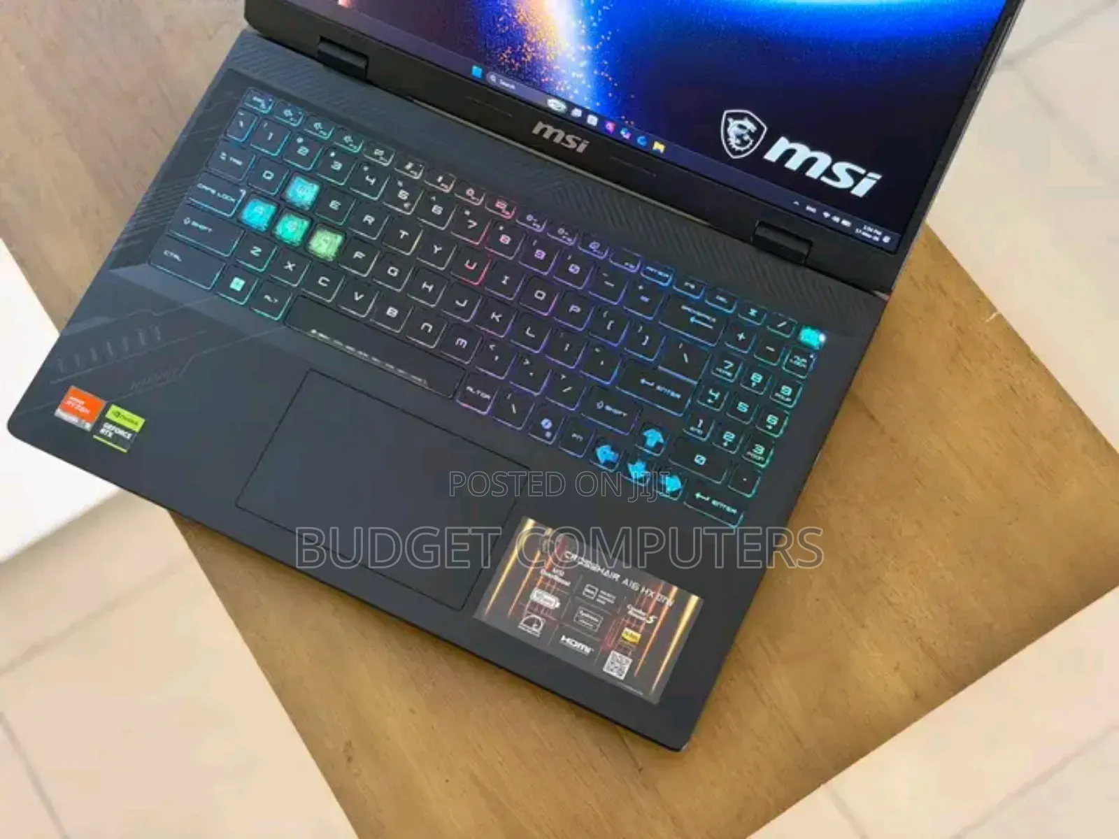 New Laptop MSI Crosshair 15 16GB AMD Ryzen 9 SSD 1T