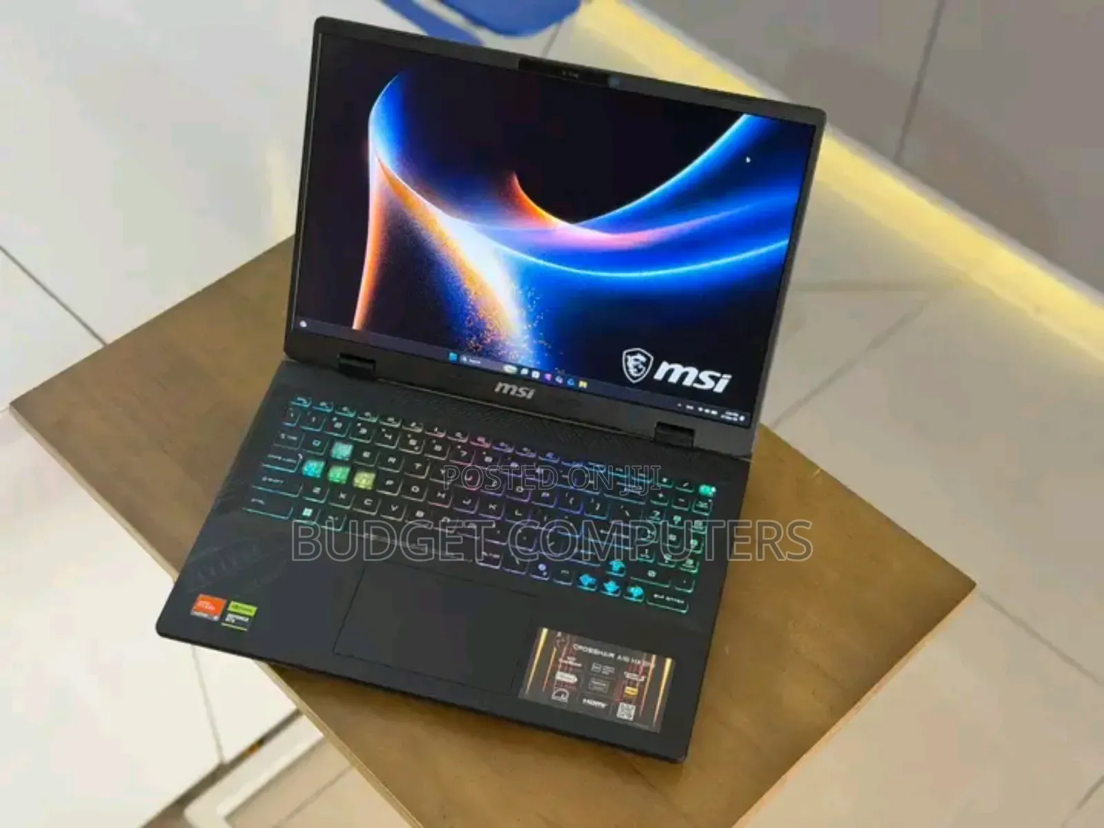 New Laptop MSI Crosshair 15 16GB AMD Ryzen 9 SSD 1T