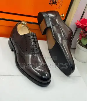 Executive Oxford Brogue Shoes (Brown)