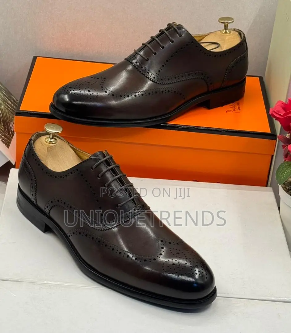 Executive Oxford Brogue Shoes (Brown)
