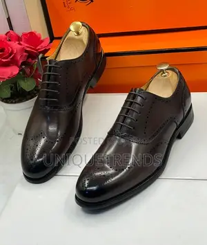 Executive Oxford Brogue Shoes (Brown)