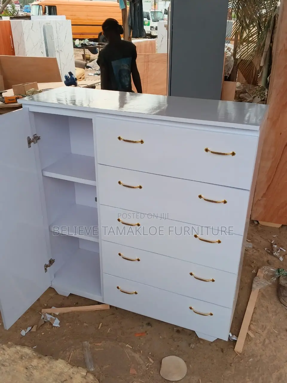 Students Storage Drawers With Mirror