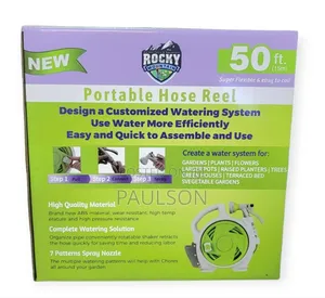 Portable Retractable Hose Reel 50ft