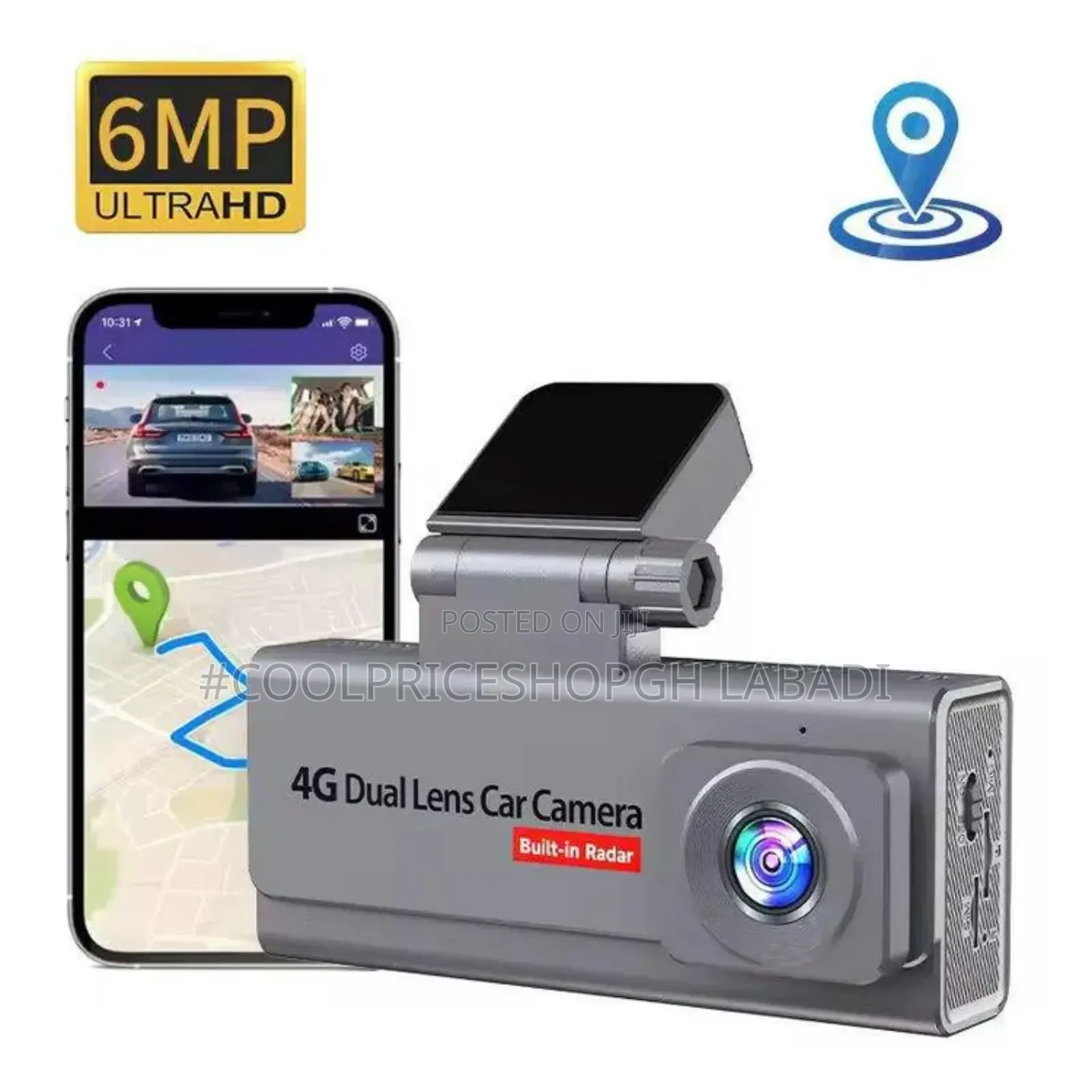 4g Dash Cam Gps Front Inside Camera