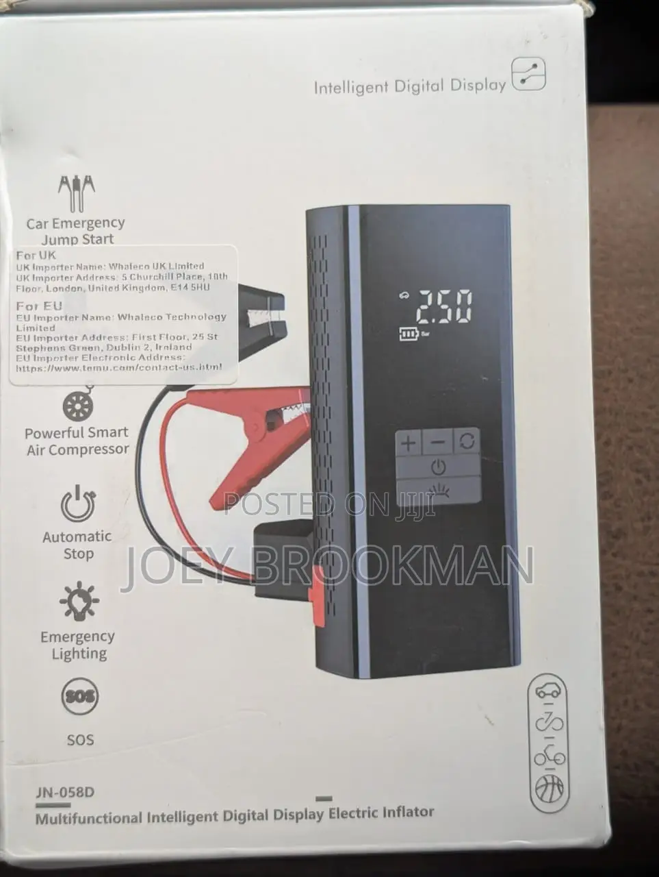 Enhanced Heavy Duty Car Jump Start and Multifunction Inflator
