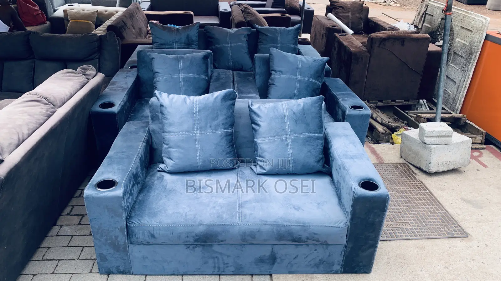 Complete Set of a Comfortable Sofa Chair, With a Beautiful Pillows