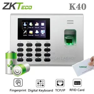 Zkteco K40 Biometric Fingerprint & Access Control Battery Support