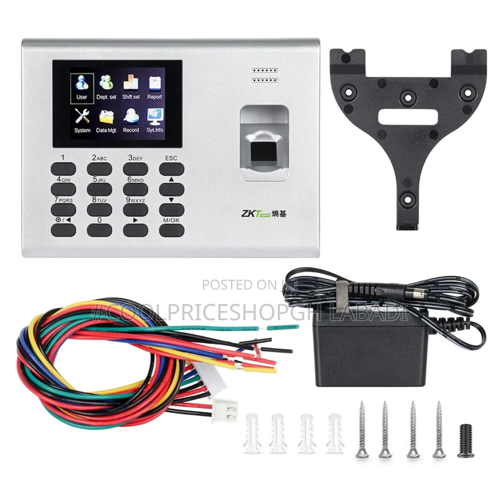Zkteco K40 Biometric Fingerprint & Access Control Battery Support