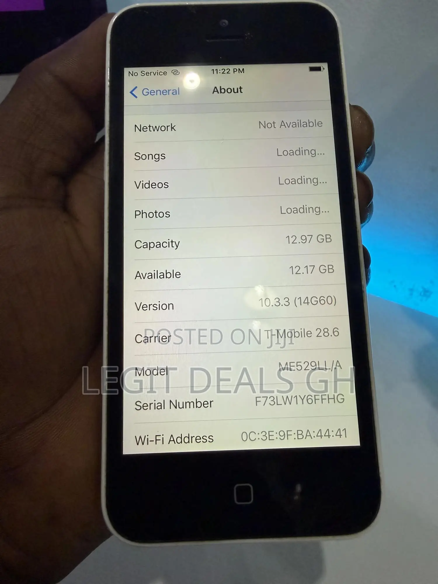 Apple iPhone 5c 16 GB White
