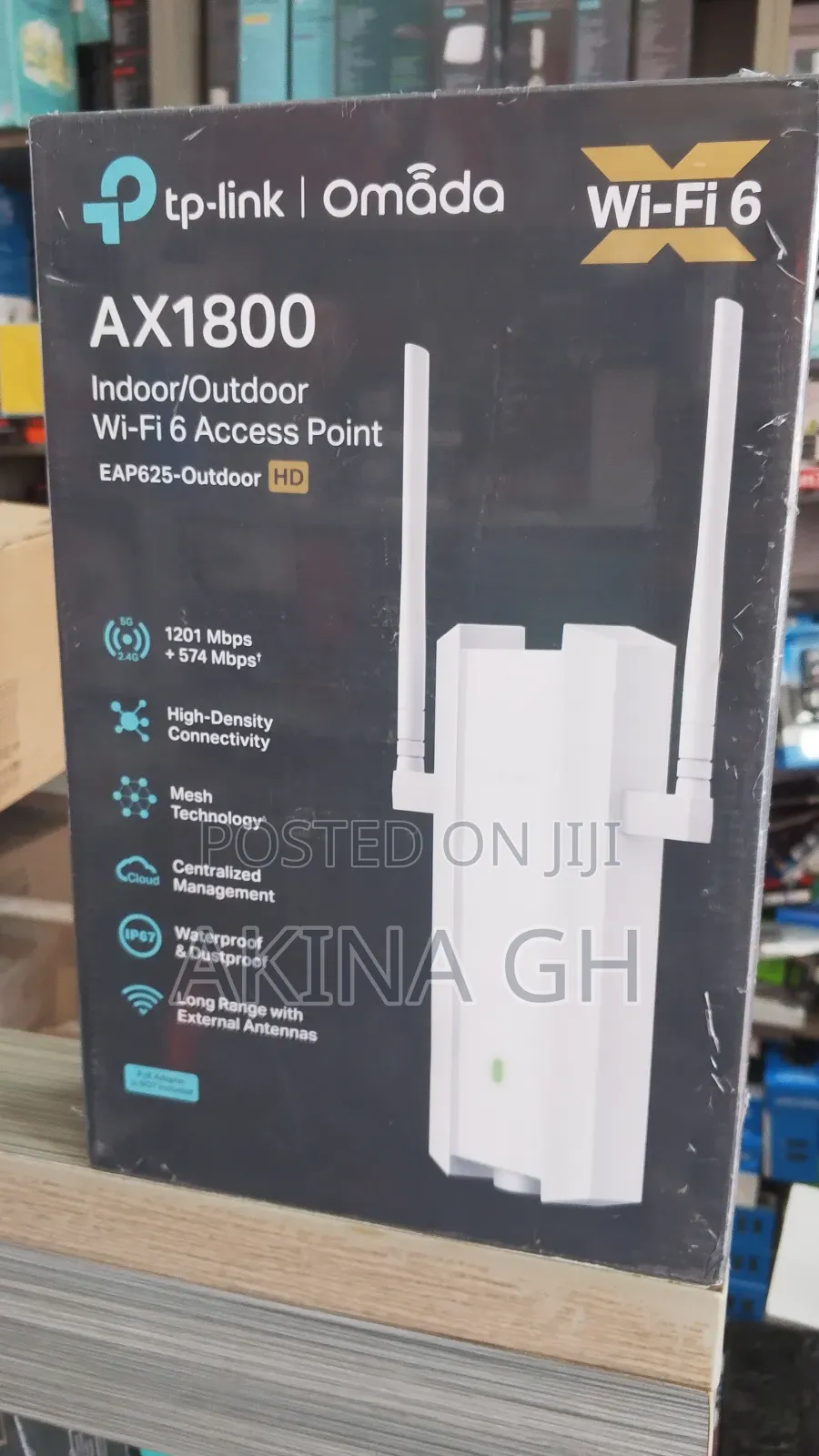 Tp-Link Omada Ax1800 Wi-Fi 6 Access Point Eap625-Outdoor Hd