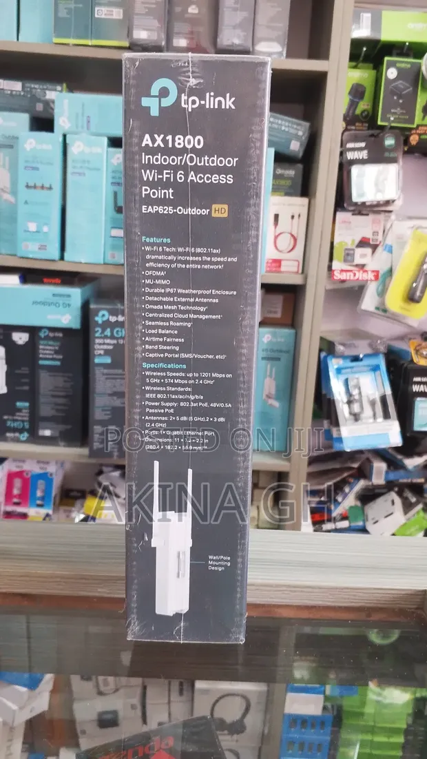 Tp-Link Omada Ax1800 Wi-Fi 6 Access Point Eap625-Outdoor Hd 2