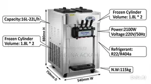 Soft Ice Cream Machine (3 Flavour Dispenser)