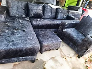 Suede 5-Seat Sectional Set