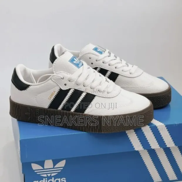 adidas gazelle silver green womens adidas Originals adidas Samba XLG Platform Samba Leather Sneakers IE3911  Thick-soled Shoes White Green Women's