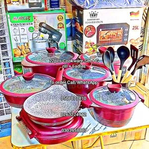 Cookware - 22pcs Lefon Cookware Set + Grill + Ladles