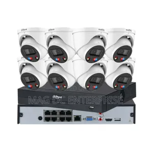 8 Channels Smart CCTV With 8 Cameras , Complete Cables and Accesories